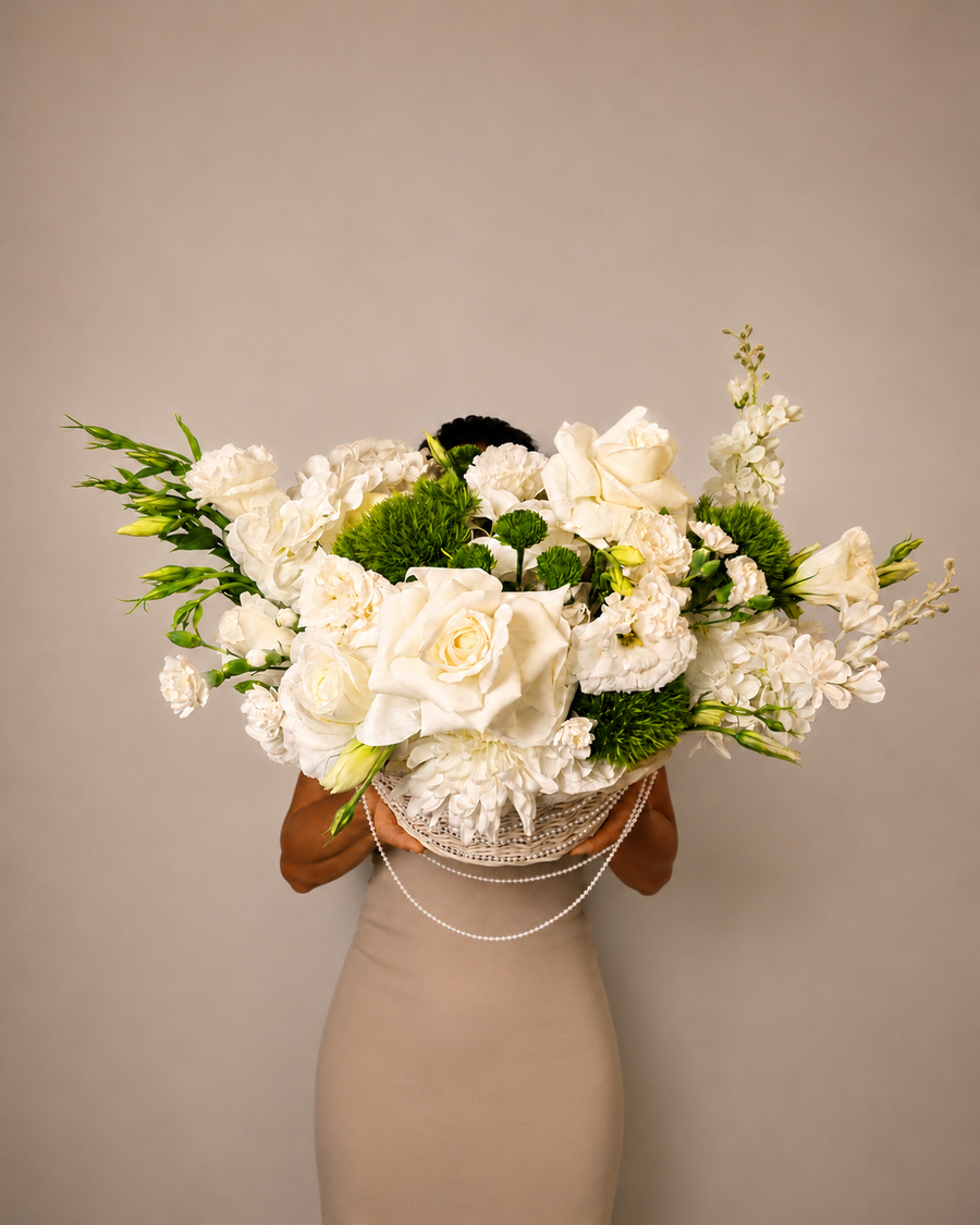 White Pearl Basket