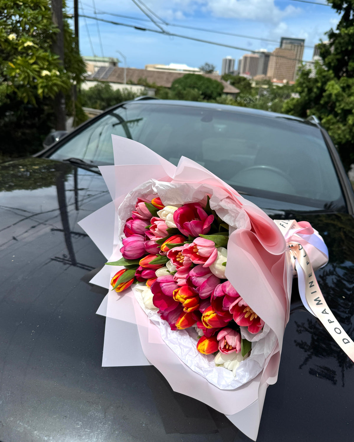 Dopamine Tulips Bouquet - photo 3
