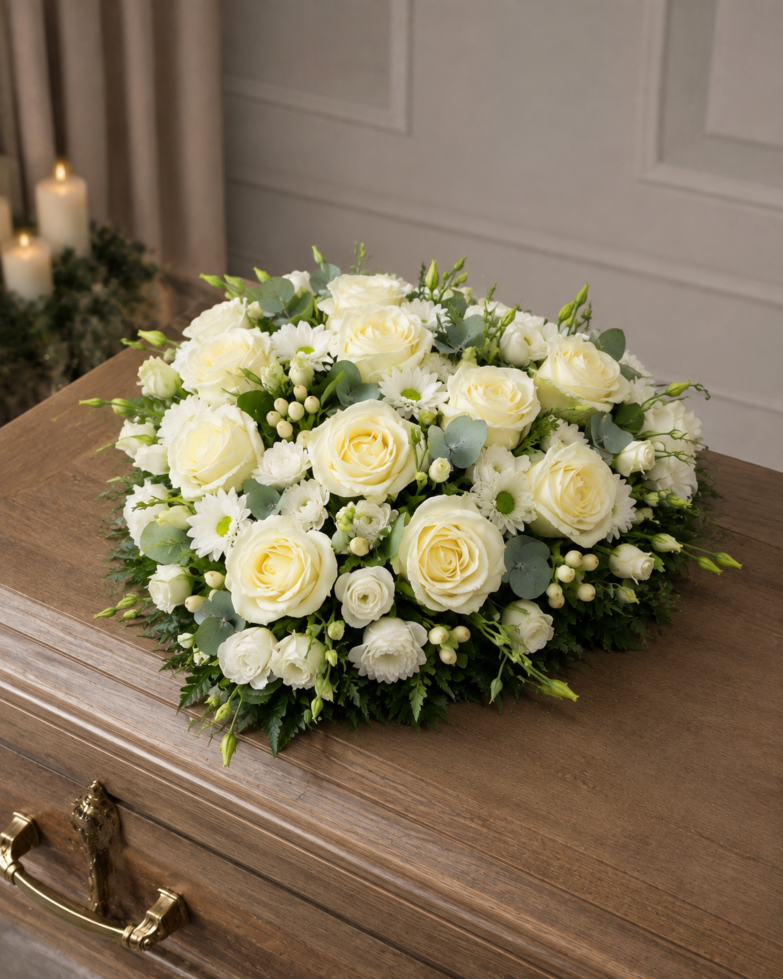 Funeral Casket Spray "Heart of Grace" - photo 1