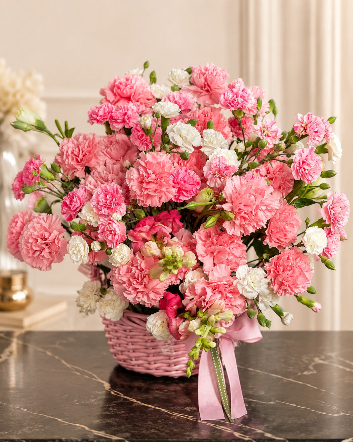 Pink Ribbon Basket