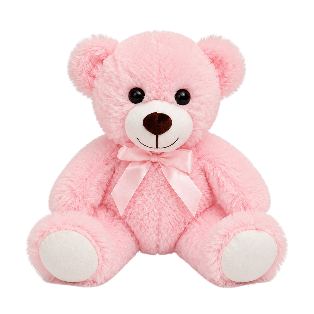 Teddy Bear, Pink [plush-art:teddy-bear/pink] [plush-photo:2026-09-29]