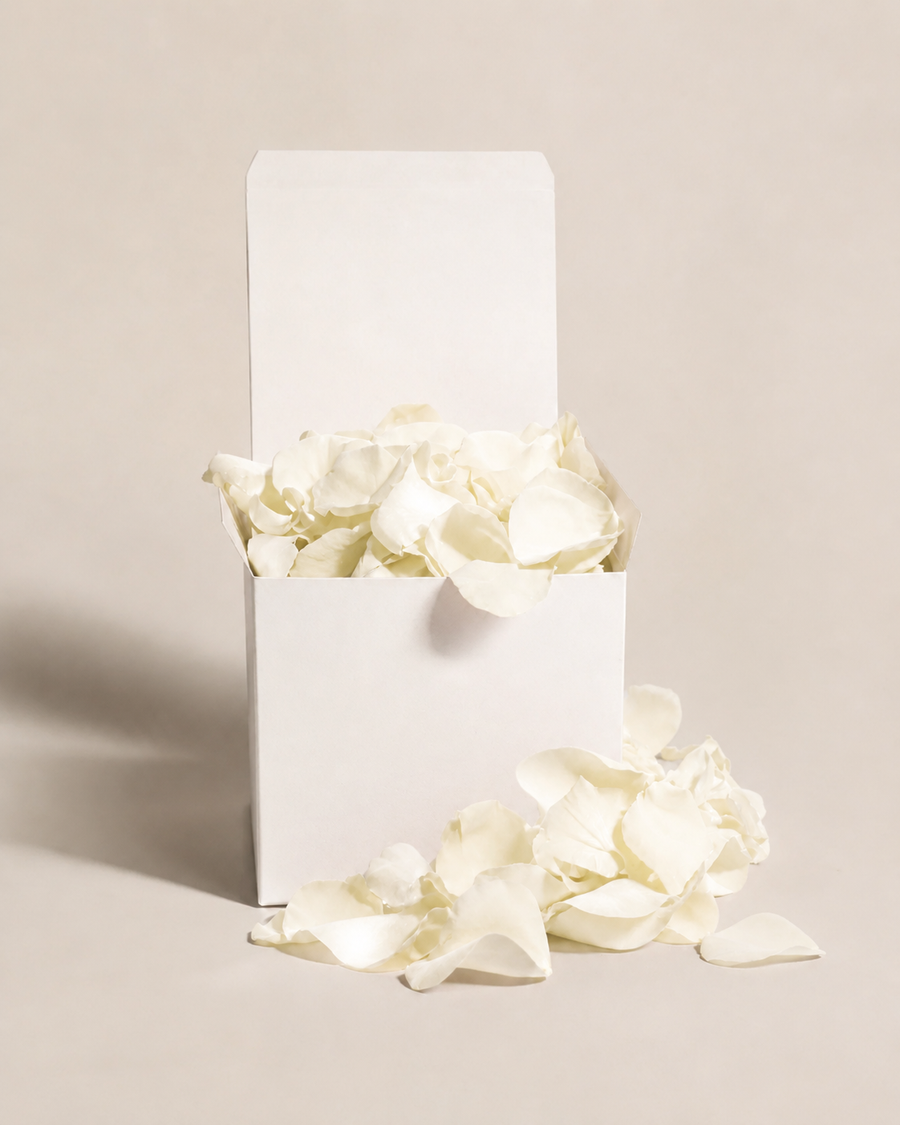 Rose Petals Red & White