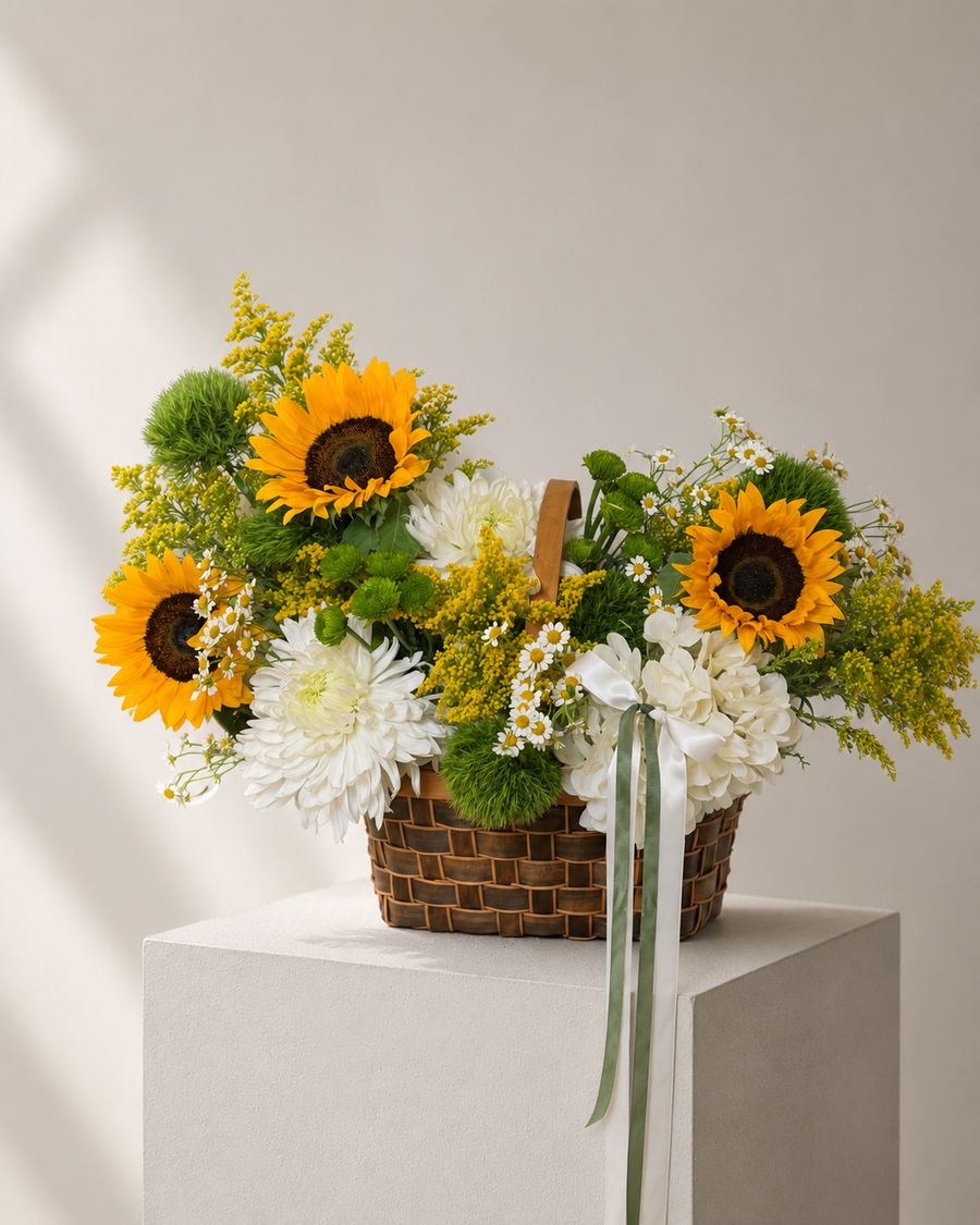 Sunflower Basket