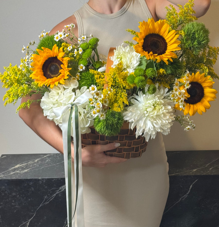 Sunflower Basket