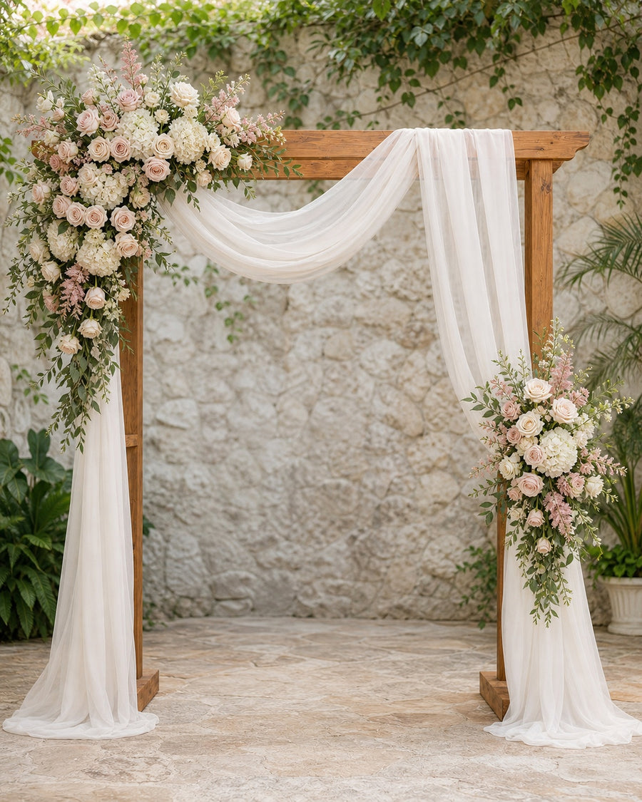 Blush & White Arch Package
