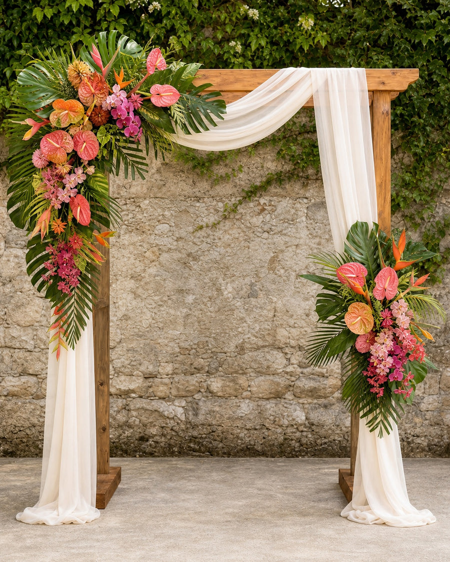 Tropical Ceremony Arch Package