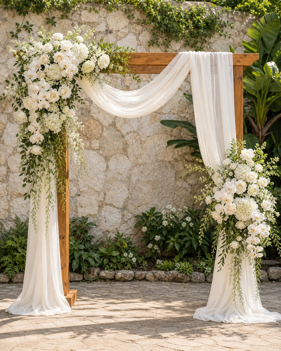 White Ceremony Arch Package
