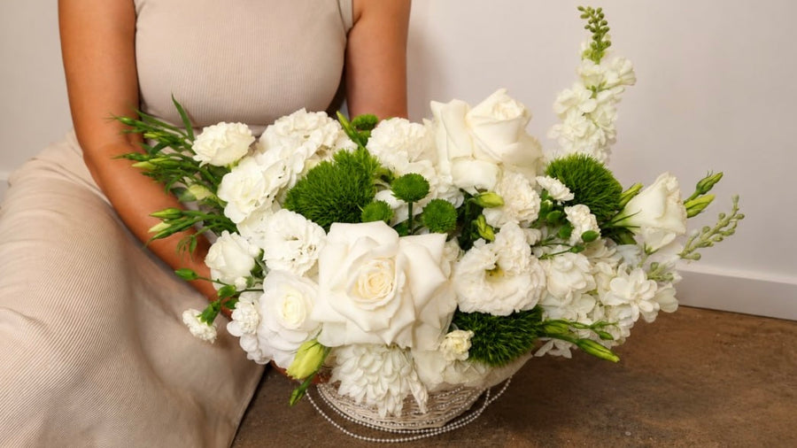 White Pearl Basket