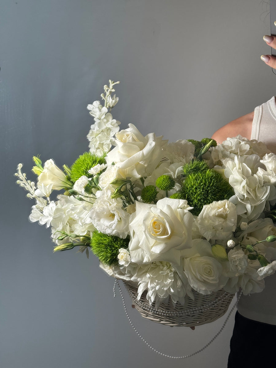 White Pearl Basket